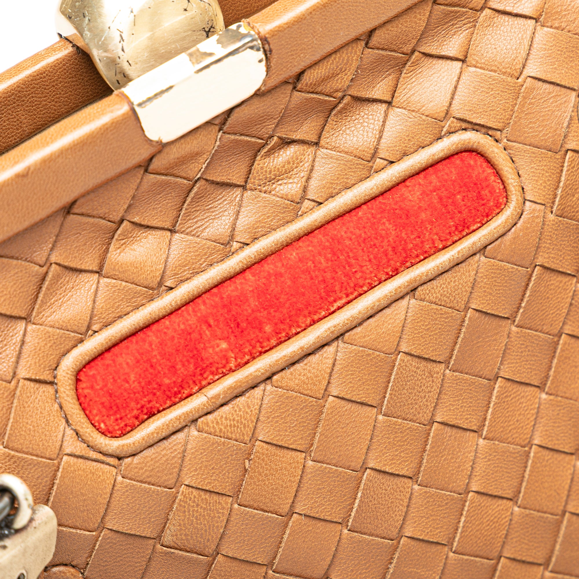 Velvet Trimmed Nappa Intrecciato Frame Bag