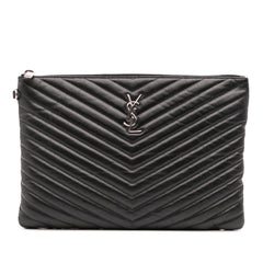 Calfskin Matelasse Monogram Document Holder