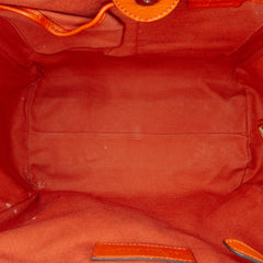 Small Leather Trimmed Haymarket Check Coated Canvas Canterbury Tote
