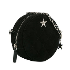 Suede Cocostellar Round Clutch on Chain_1