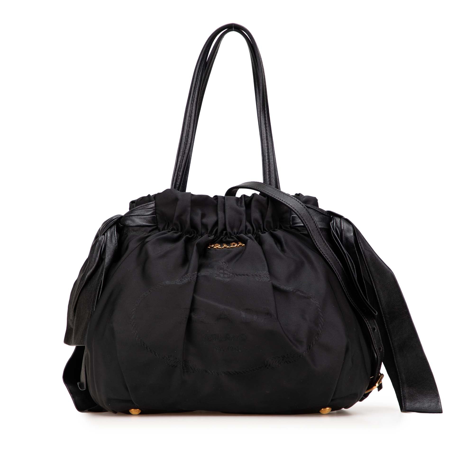 Tessuto Logo Bow Satchel