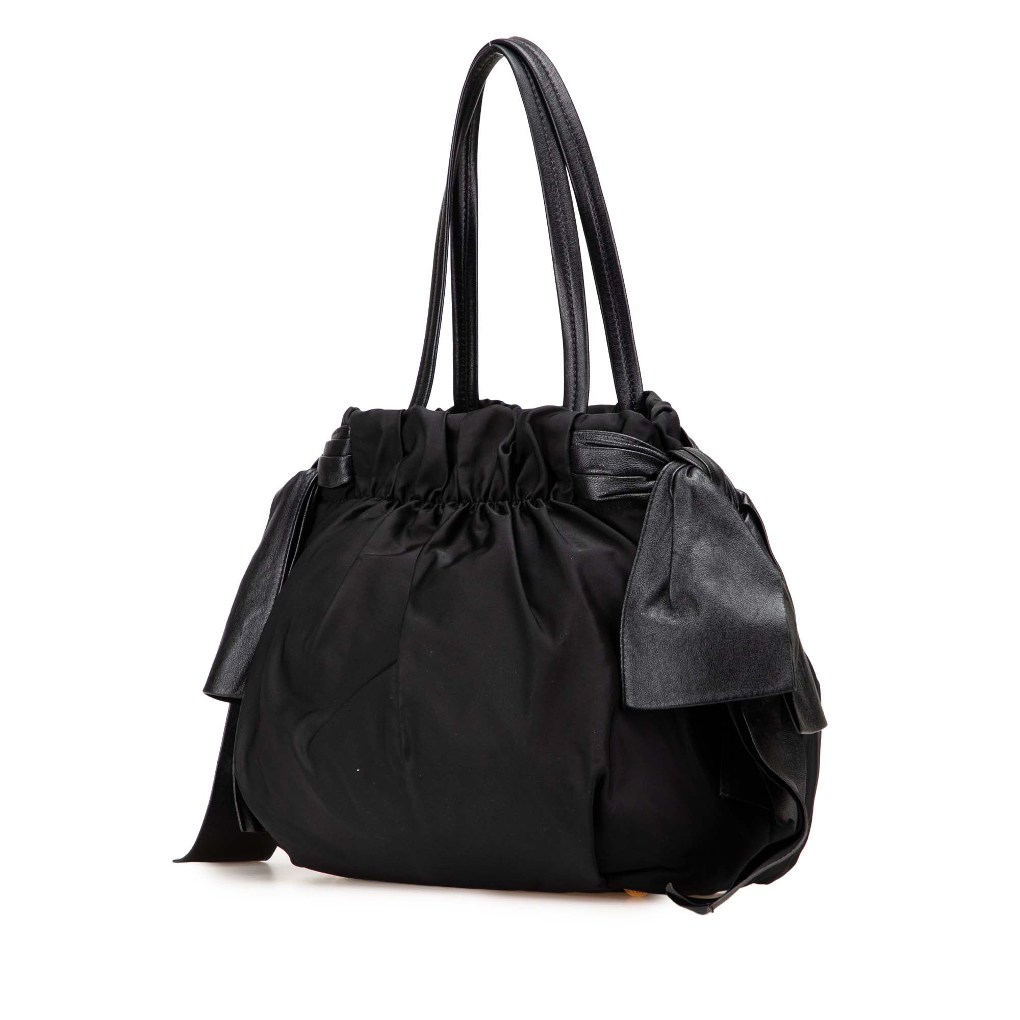 Tessuto Logo Bow Satchel