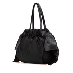 Tessuto Logo Bow Satchel