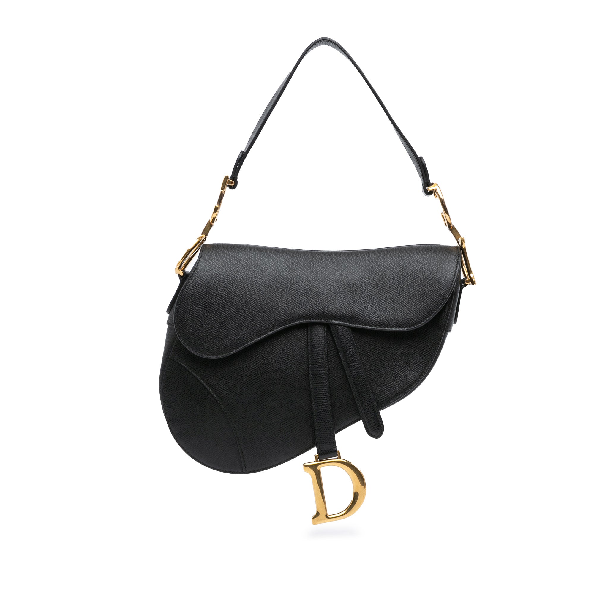 Grained Calfskin Saddle Bag