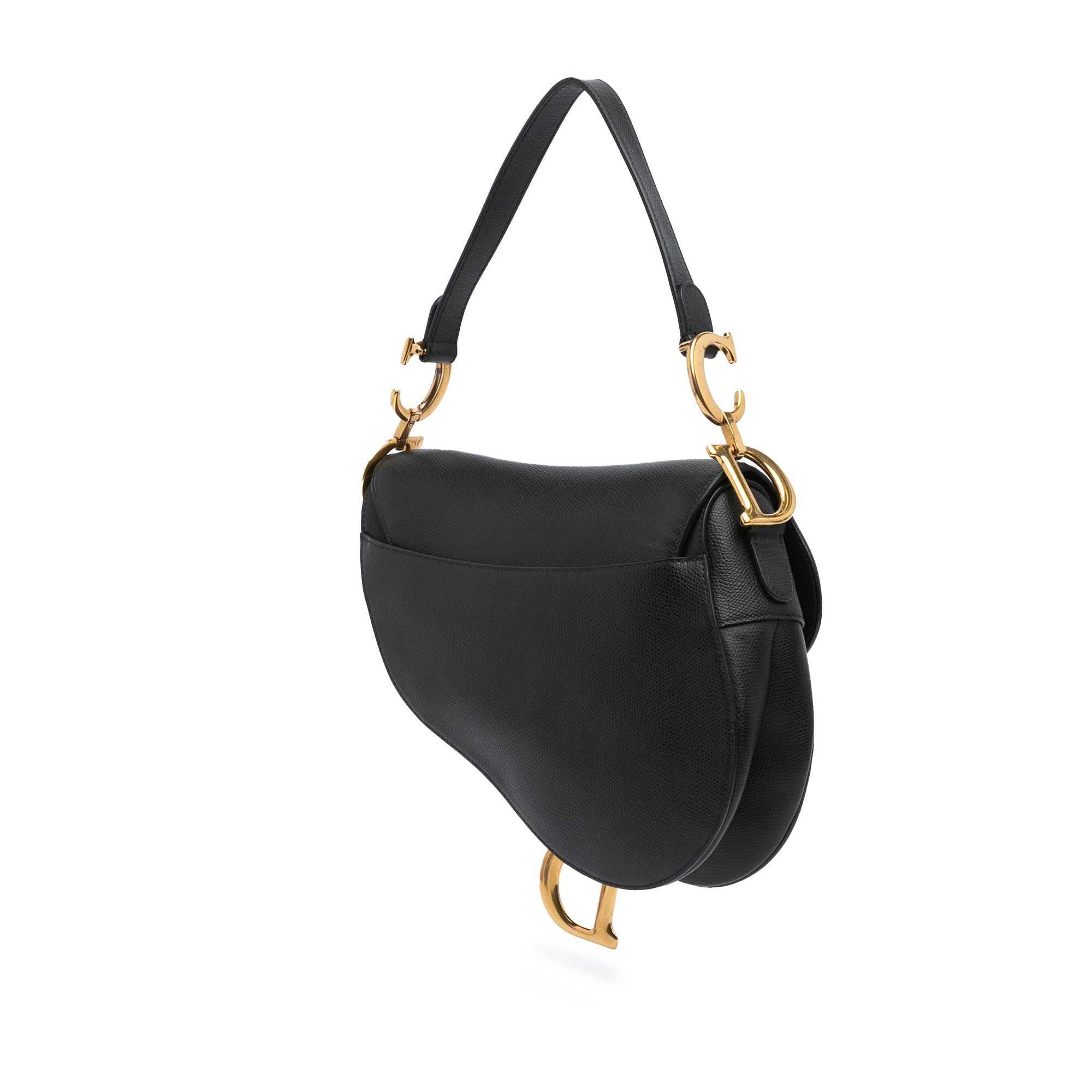 Grained Calfskin Saddle Bag