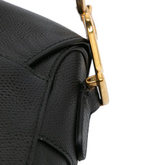 Grained Calfskin Saddle Bag