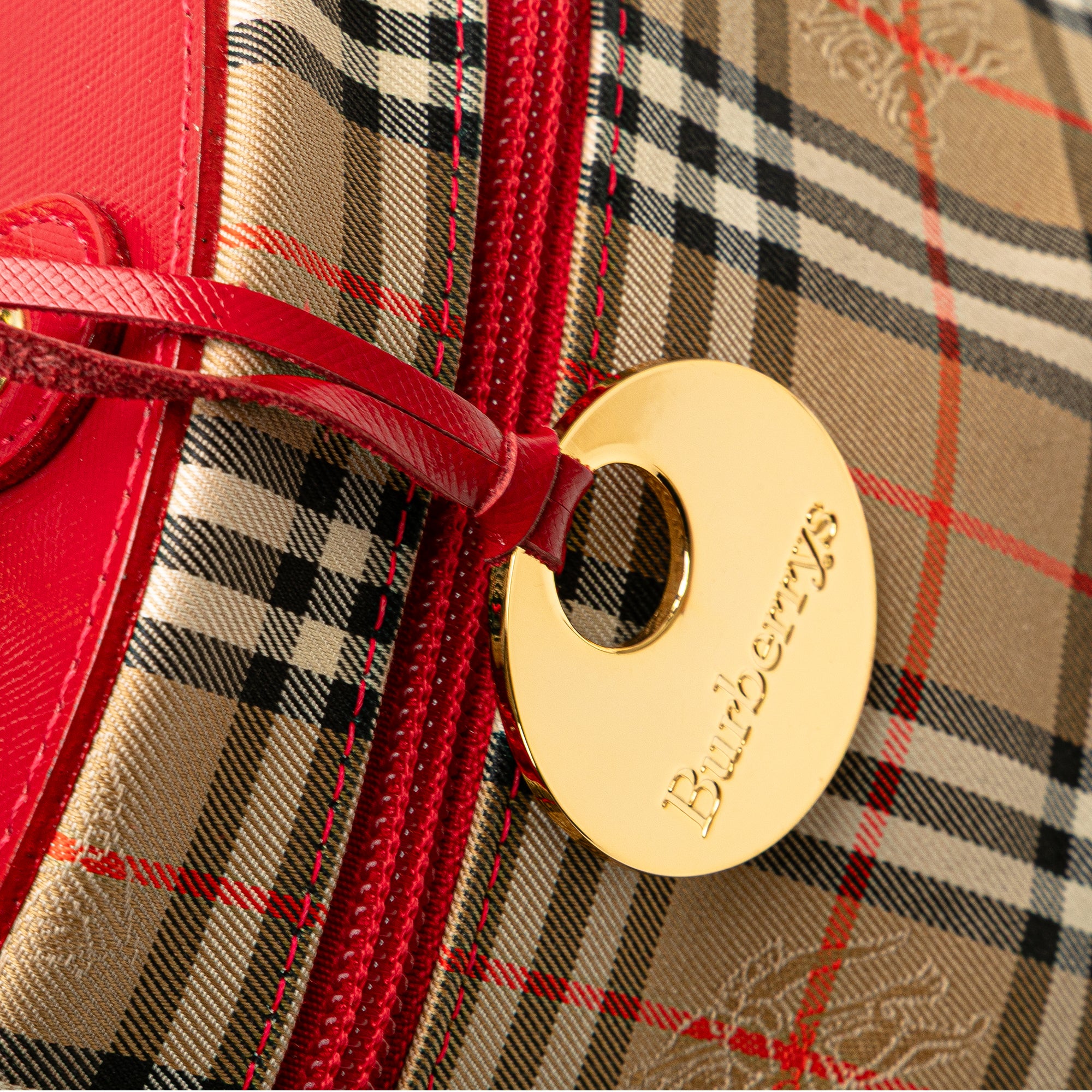 Haymarket Check Canvas Vanity Bag