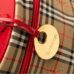 Haymarket Check Canvas Vanity Bag