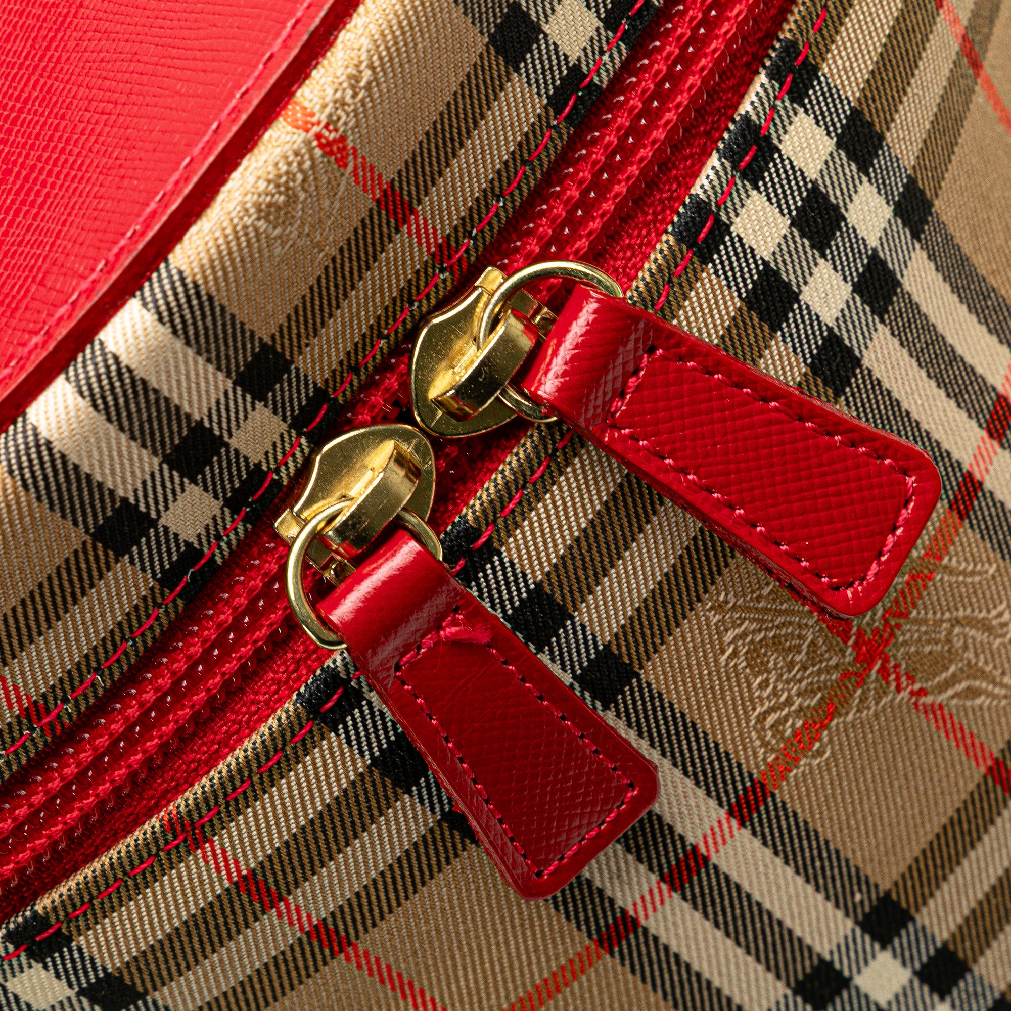 Haymarket Check Canvas Vanity Bag