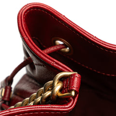 Paris Cosmopolite Medium Chevron Lambskin Bucket Bag