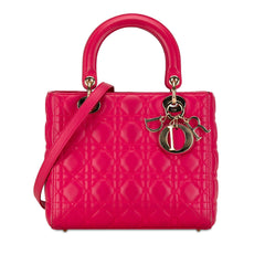 Medium Lambskin Cannage Lady Dior_0