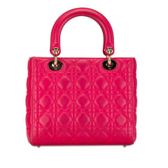 Medium Lambskin Cannage Lady Dior_2