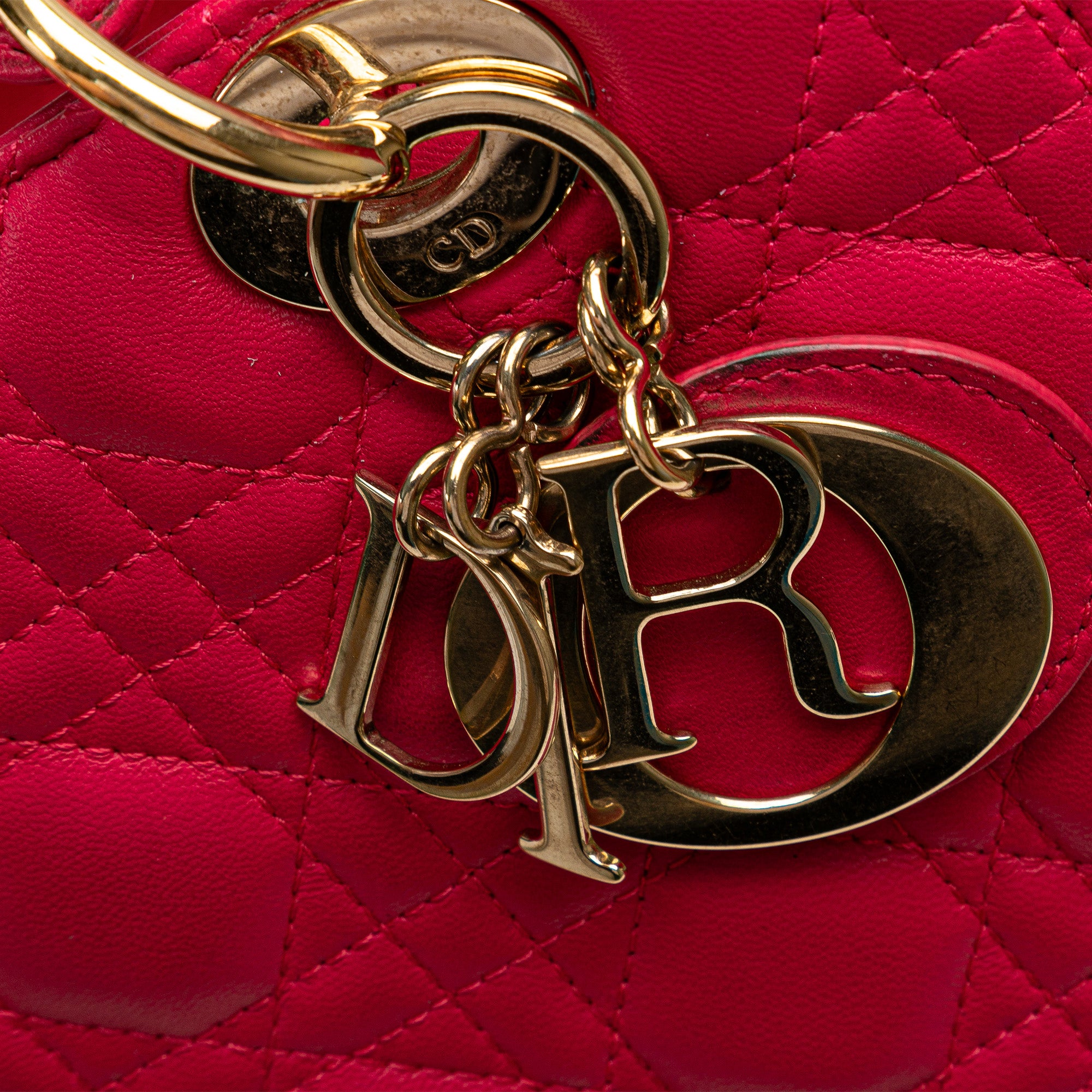 Medium Lambskin Cannage Lady Dior_8