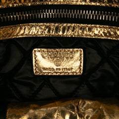 Metallic Lambskin Je Ne Suis Pas En Solde Clutch