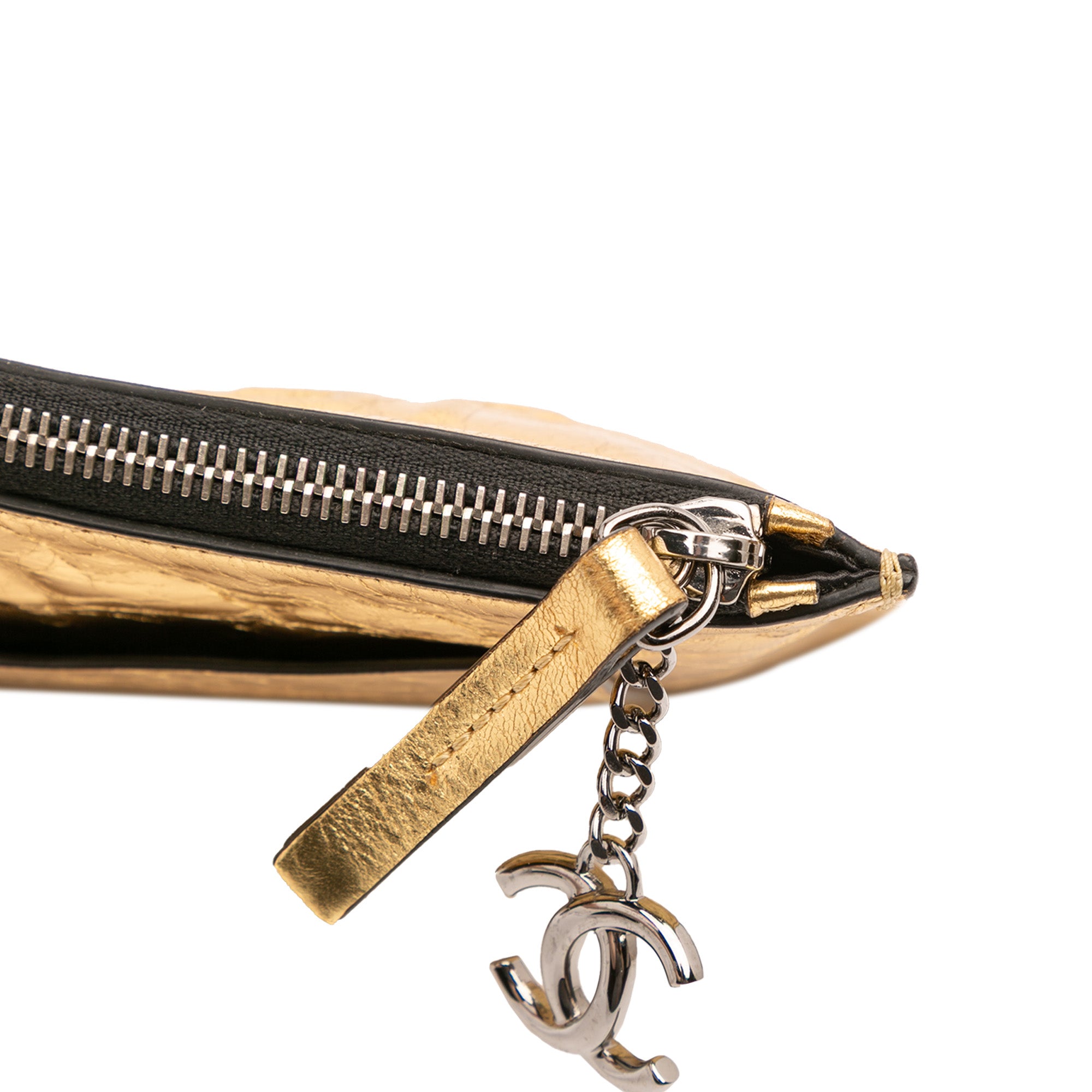 Metallic Lambskin Je Ne Suis Pas En Solde Clutch