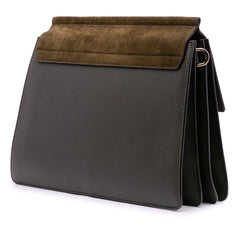 Medium Calfskin and Suede Faye Crossbody