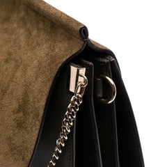 Medium Calfskin and Suede Faye Crossbody