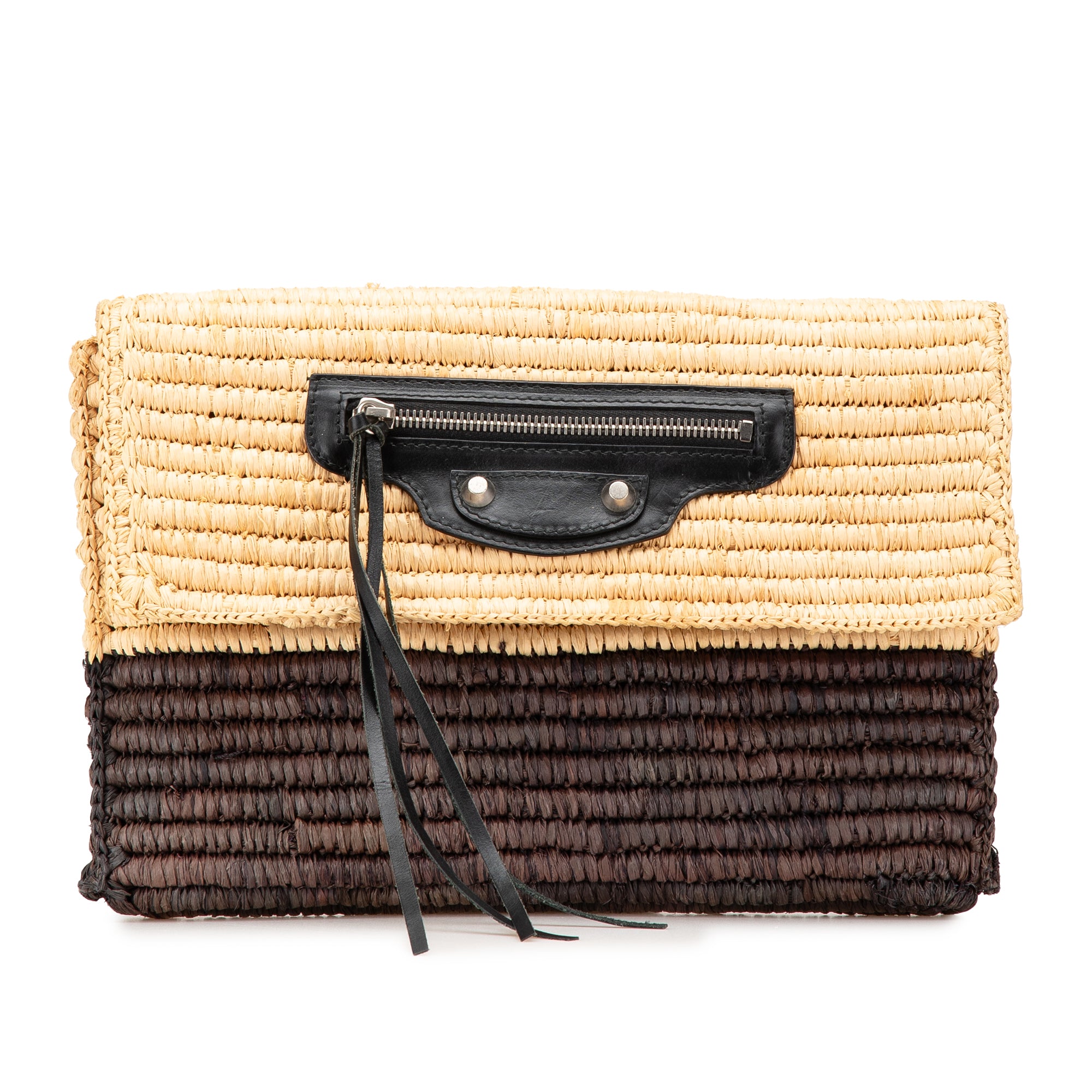 Motocross Classic Envelope Giant 12 Raffia Clutch