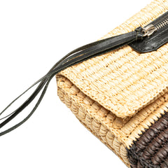 Motocross Classic Envelope Giant 12 Raffia Clutch