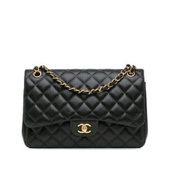 Jumbo Classic Lambskin Double Flap