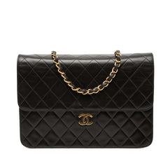Medium CC Quilted Lambskin Single Flap