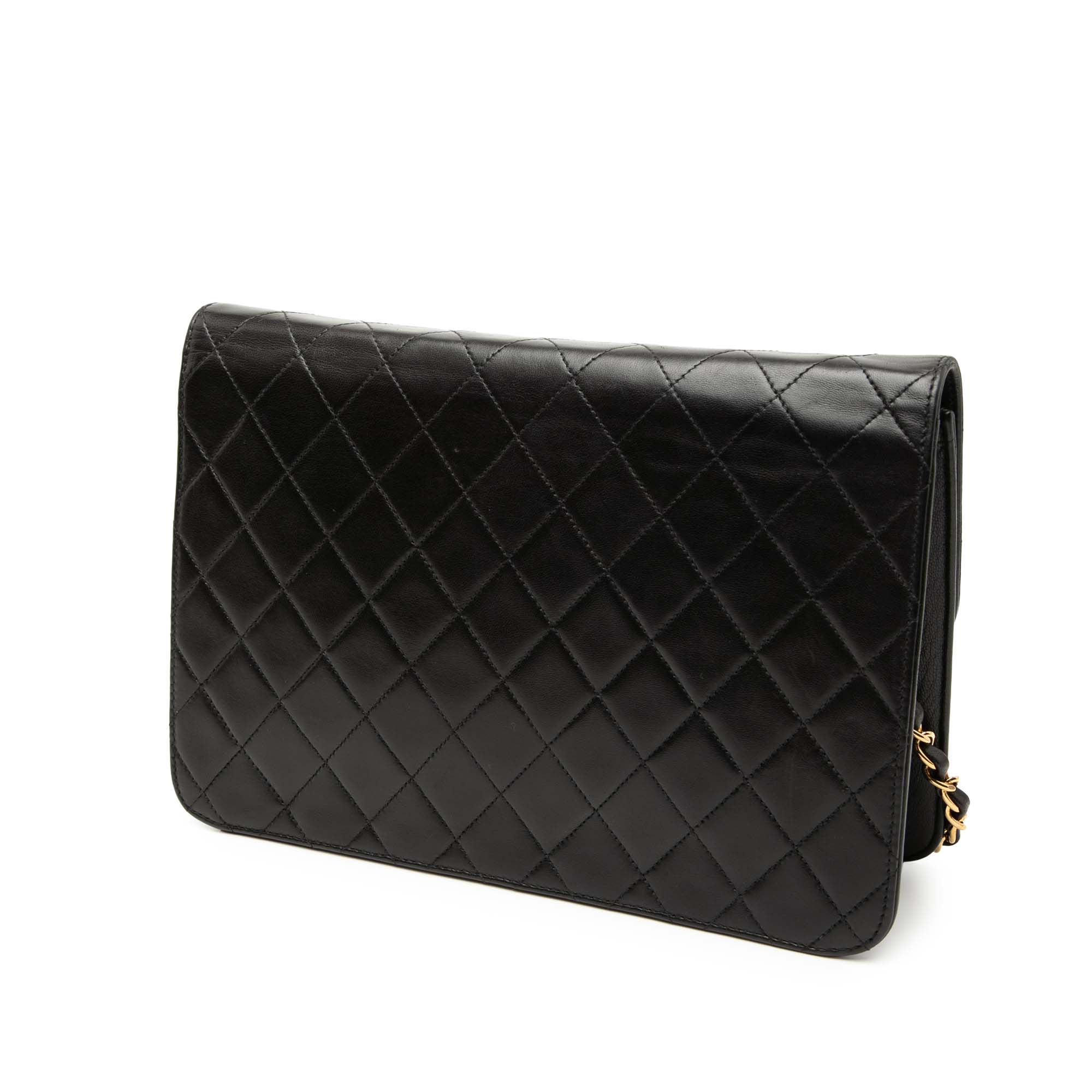 Medium CC Quilted Lambskin Single Flap