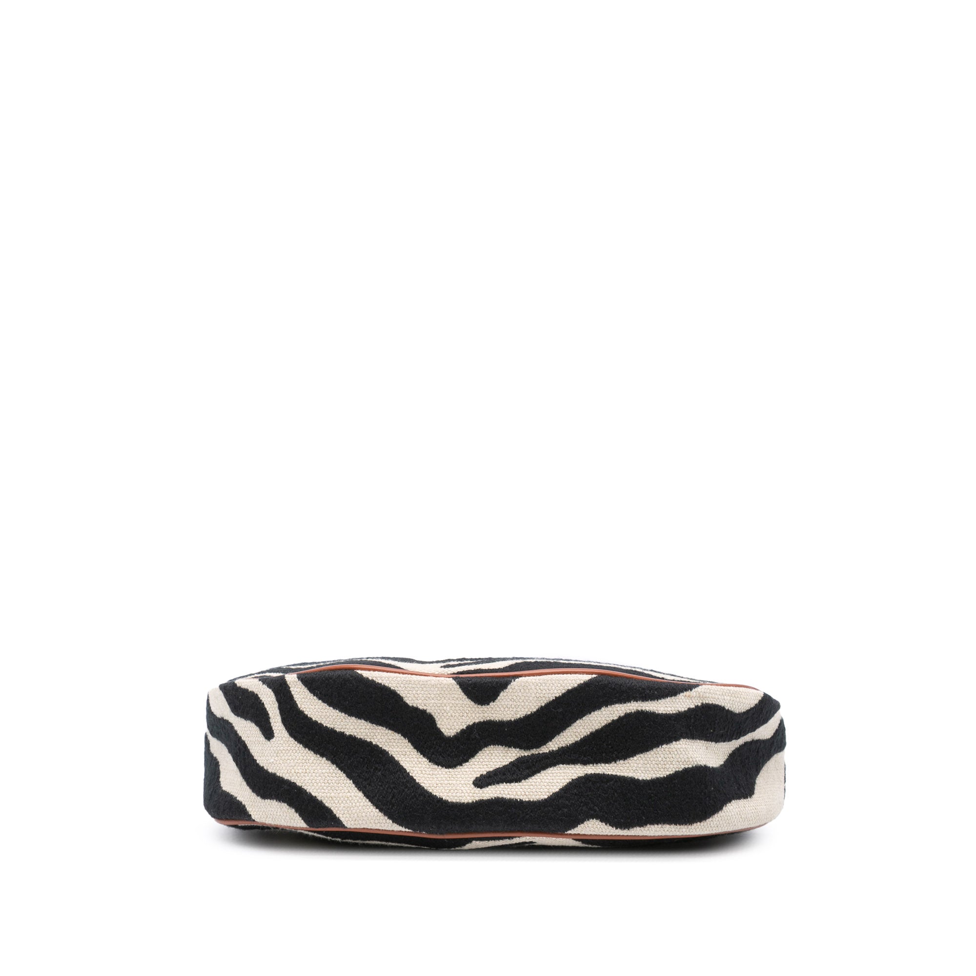 Zebra Print Canvas Ava Shoulder Bag