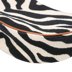 Zebra Print Canvas Ava Shoulder Bag