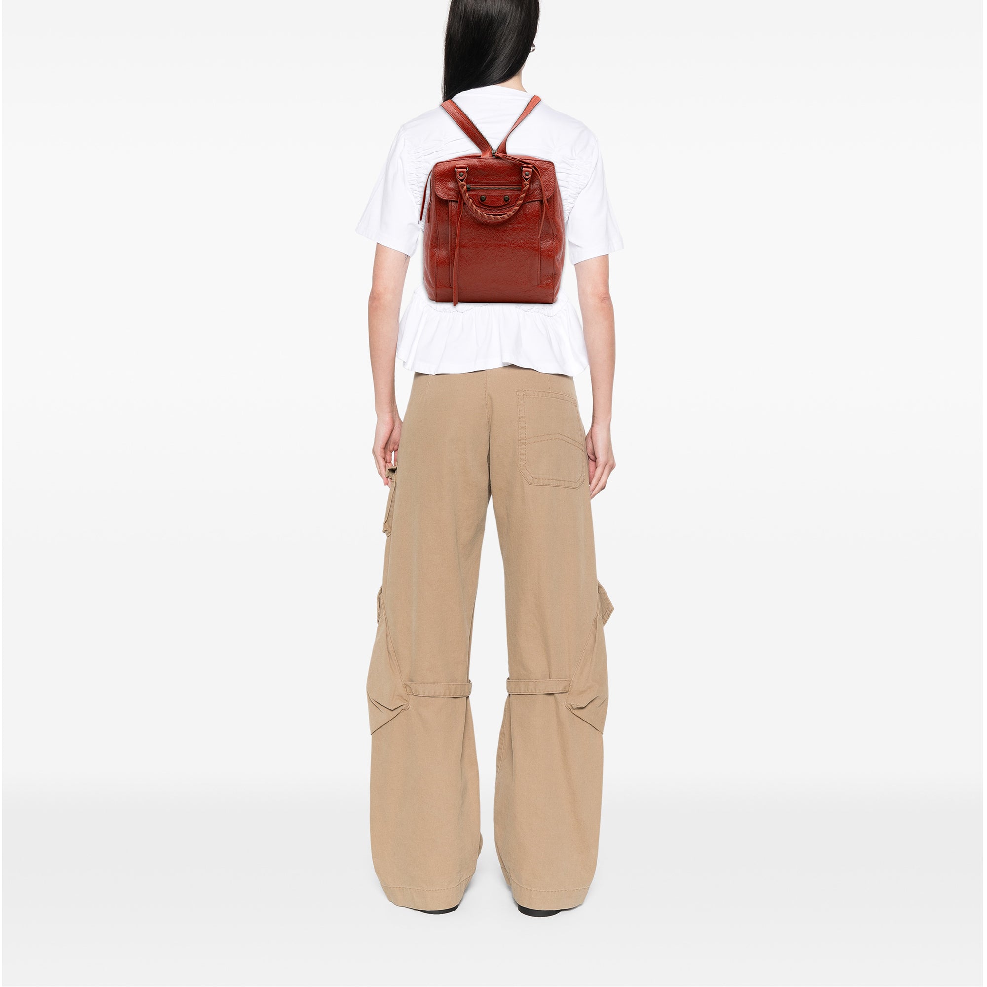 Lambskin Motocross Classic Traveler Convertible Backpack