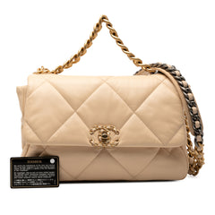 Large Lambskin 19 Flap