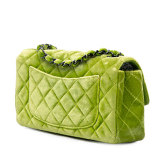 Mini Rectangular Classic Velvet Single Flap