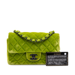 Mini Rectangular Classic Velvet Single Flap