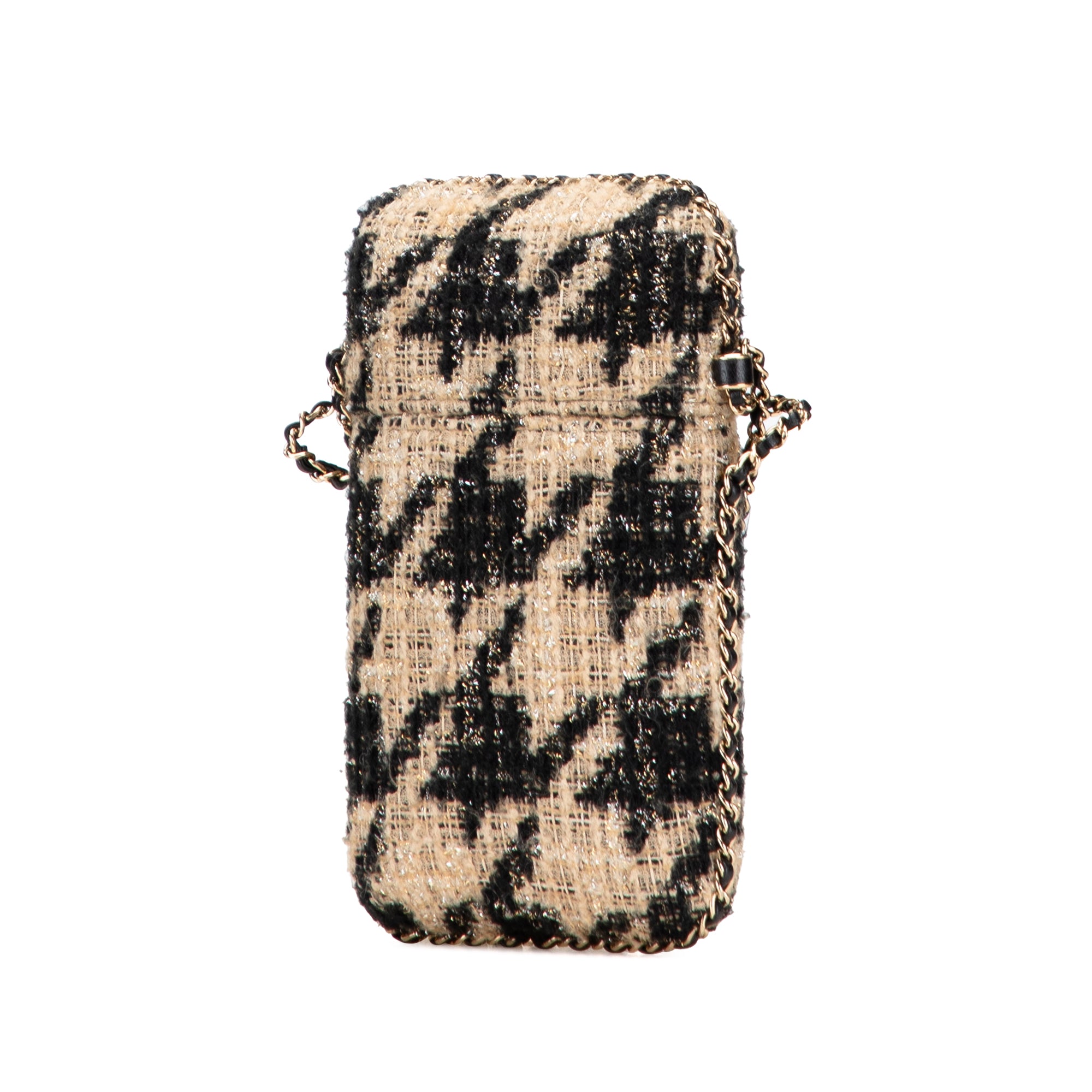 Tweed Chain Around Phone Holder