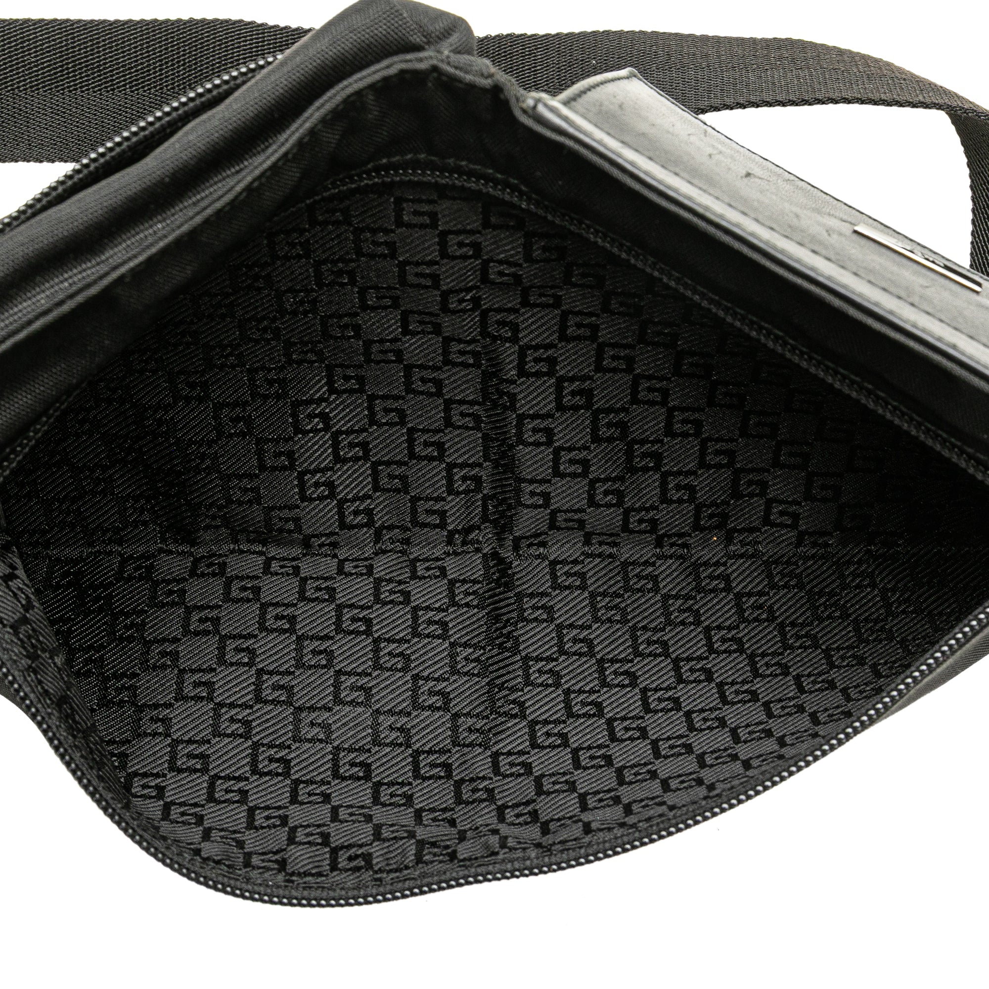 Nylon Double Pocket Belt Bag