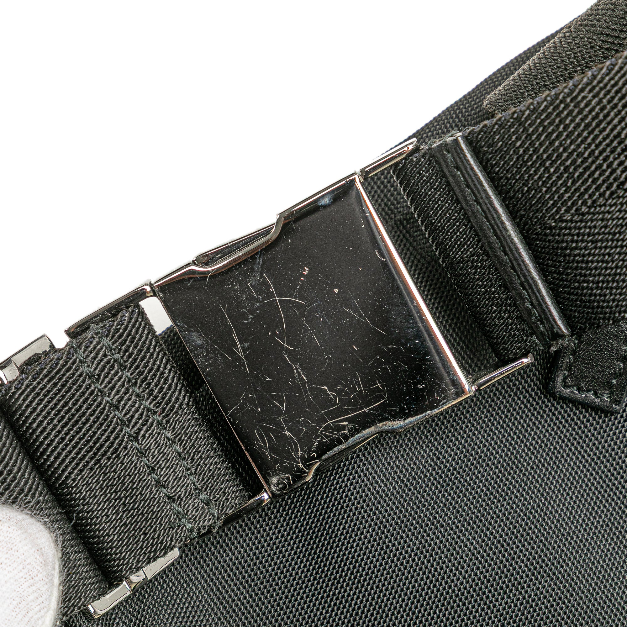 Nylon Double Pocket Belt Bag