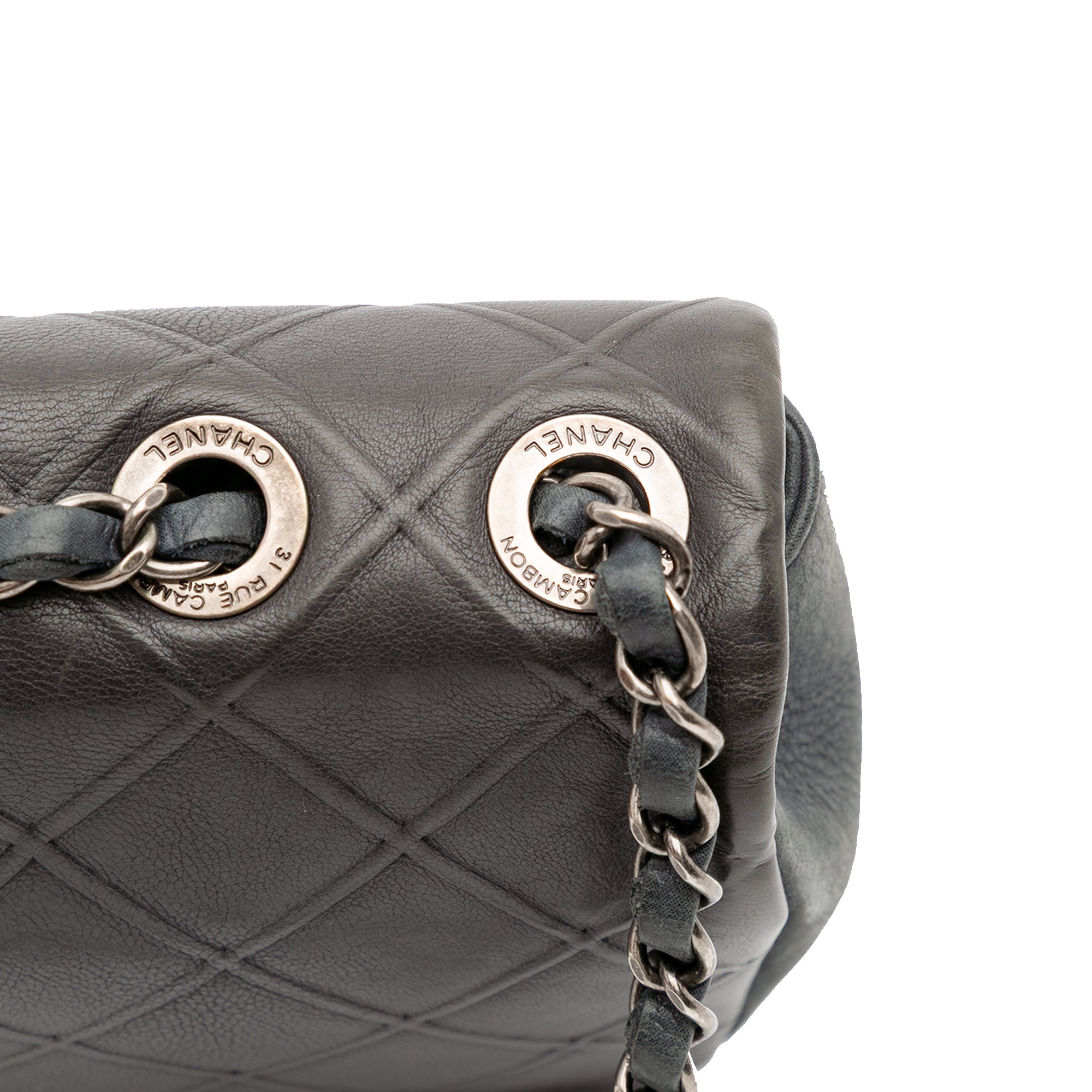 Paris Edinburgh Medium Diamond Embossed Calfskin New Chic Flap