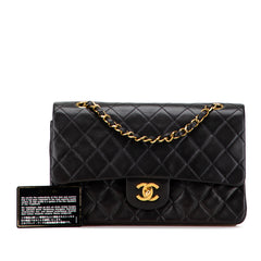 Medium Classic Lambskin Double Flap
