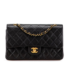 Medium Classic Lambskin Double Flap