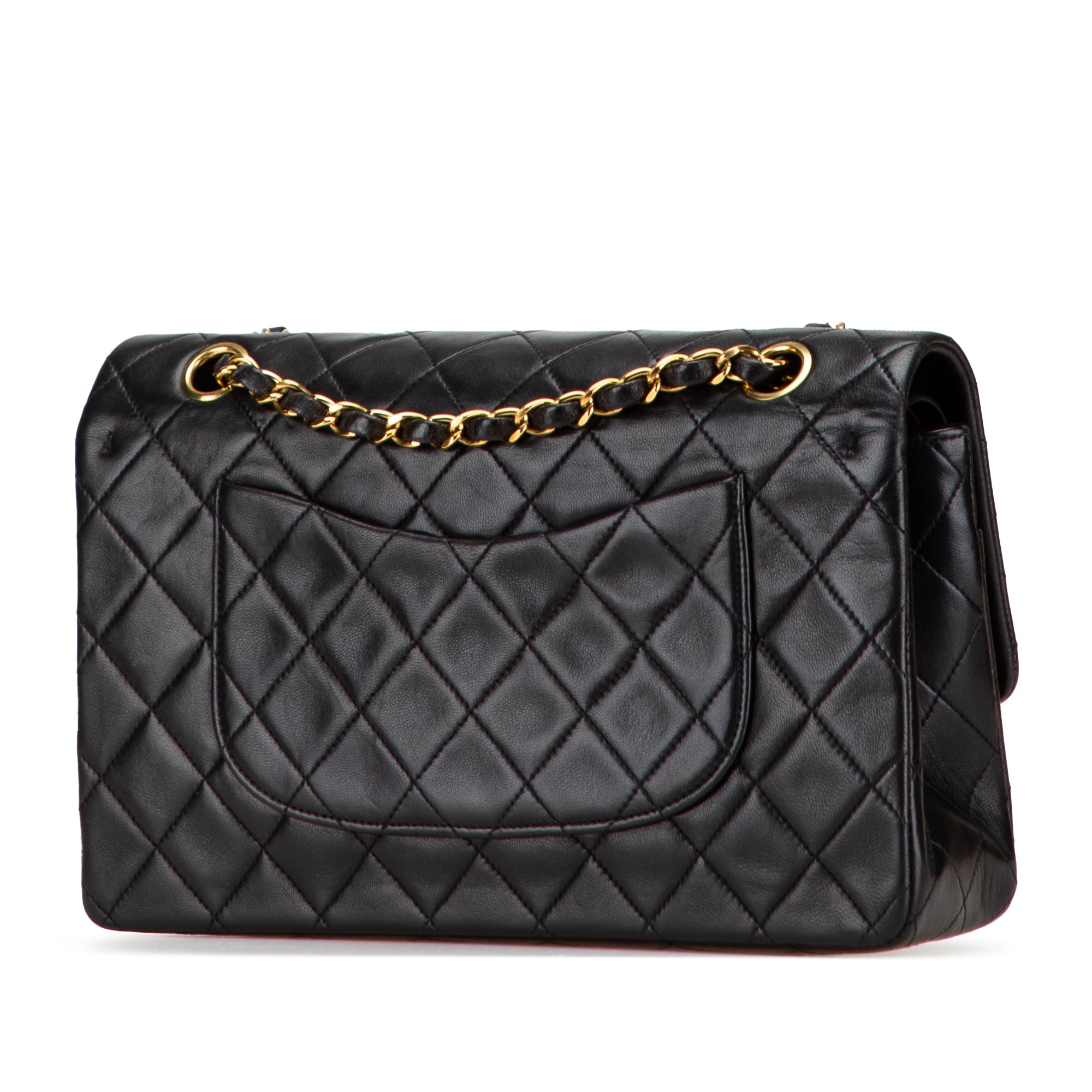 Medium Classic Lambskin Double Flap