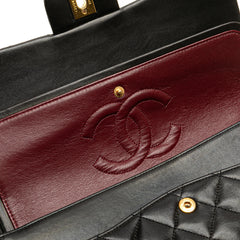 Medium Classic Lambskin Double Flap