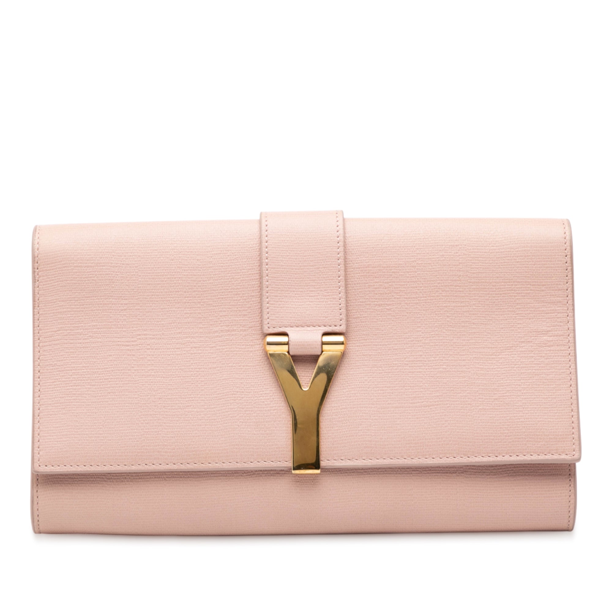 Textured Leather Chyc Ligne Clutch