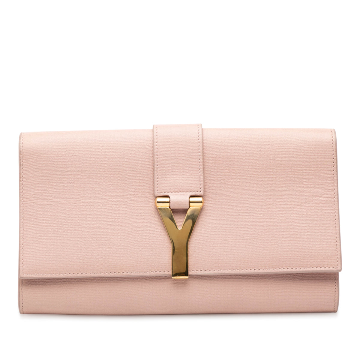 Textured Leather Chyc Ligne Clutch