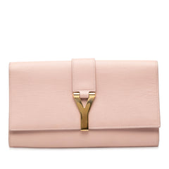 Textured Leather Chyc Ligne Clutch