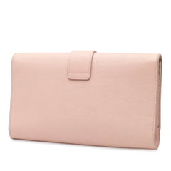 Textured Leather Chyc Ligne Clutch