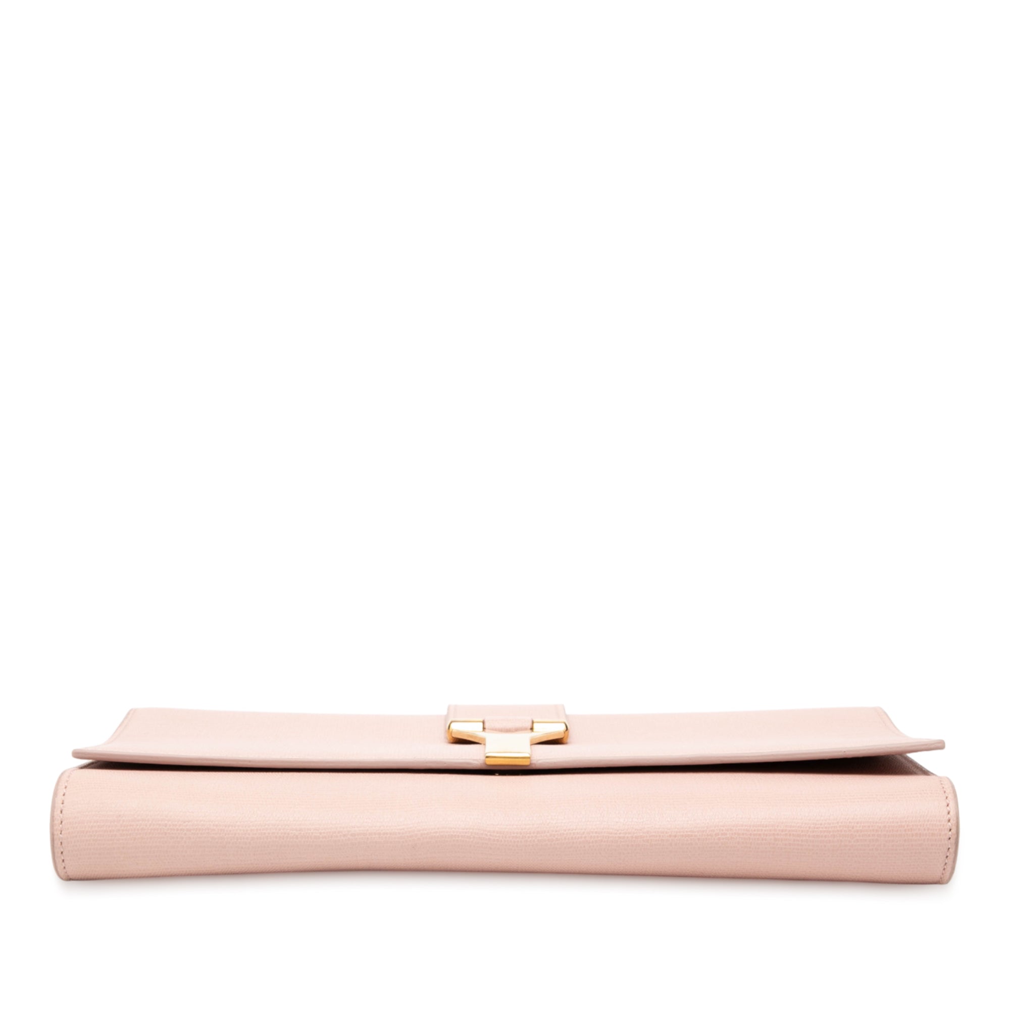 Textured Leather Chyc Ligne Clutch
