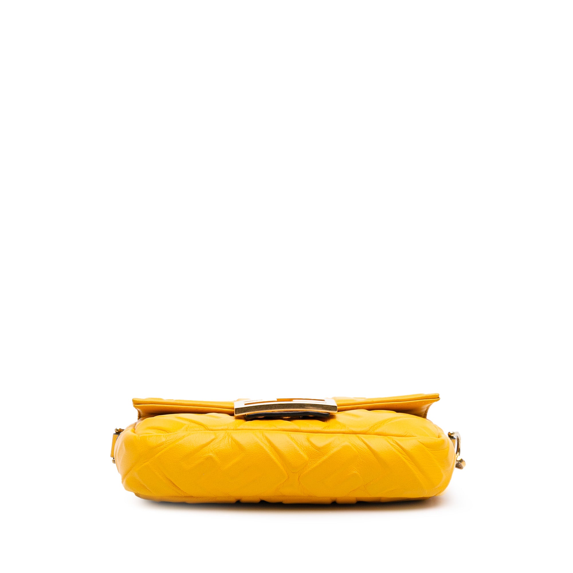 Mini Zucca Embossed Leather Baguette Satchel
