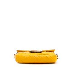 Mini Zucca Embossed Leather Baguette Satchel