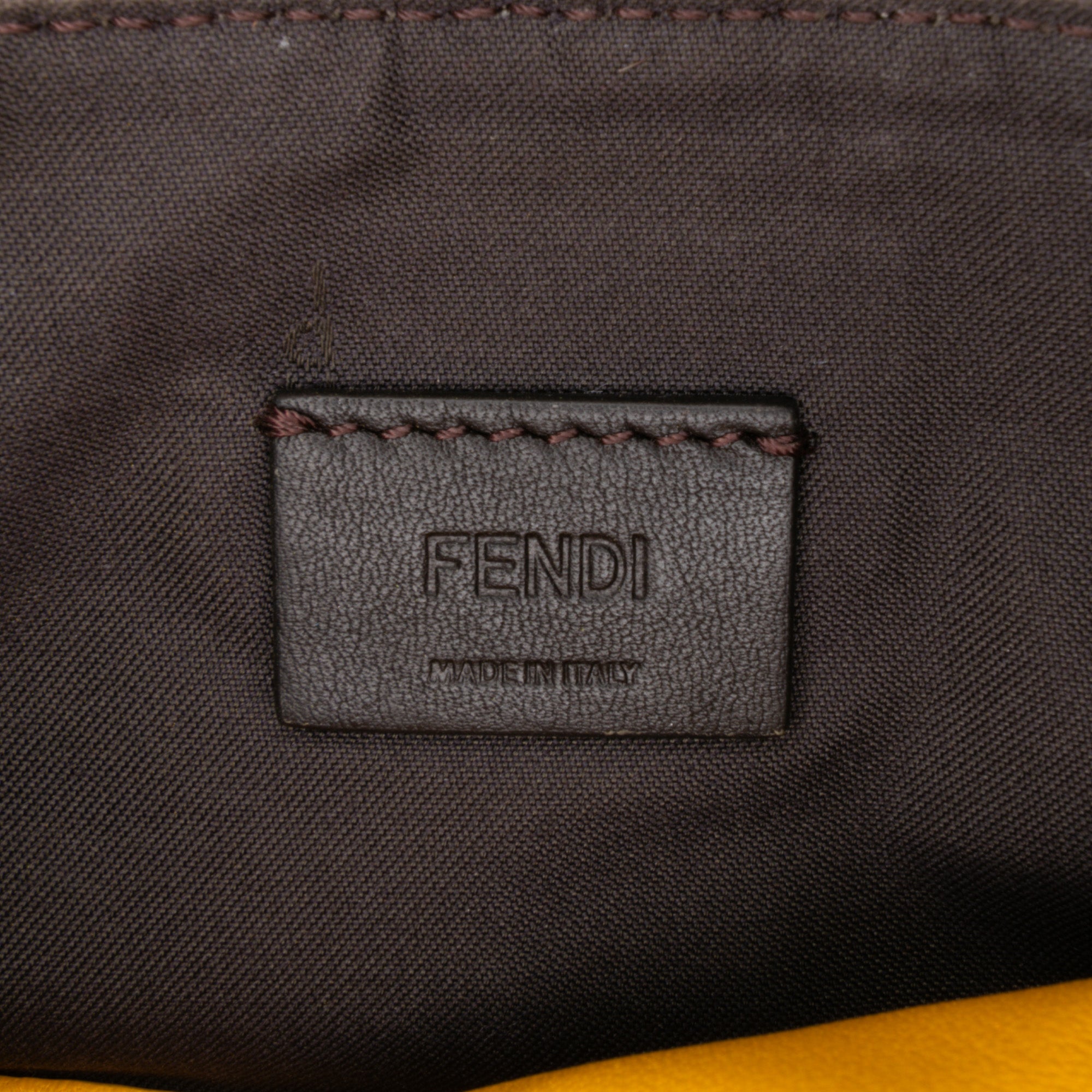 Mini Zucca Embossed Leather Baguette Satchel
