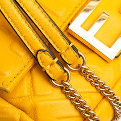 Mini Zucca Embossed Leather Baguette Satchel