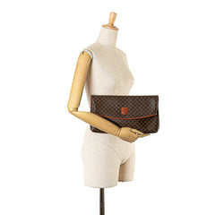 Macadam Coated Canvas Clutch